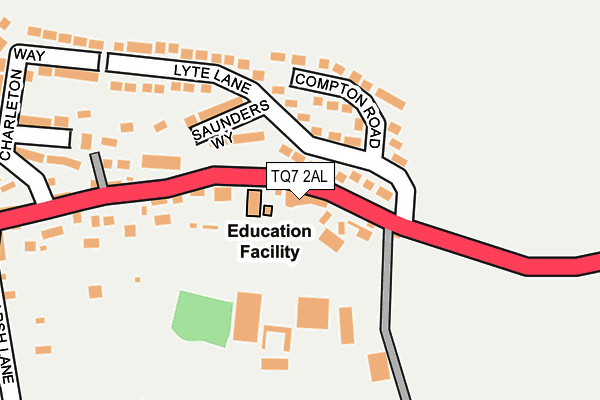 TQ7 2AL map - OS OpenMap – Local (Ordnance Survey)