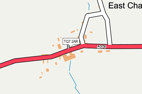 TQ7 2AR map - OS OpenMap – Local (Ordnance Survey)