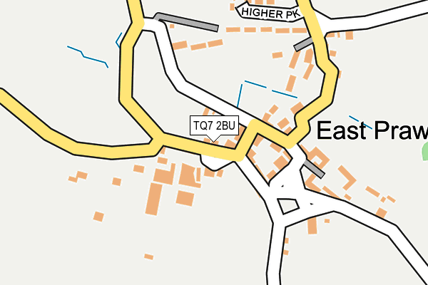 TQ7 2BU map - OS OpenMap – Local (Ordnance Survey)