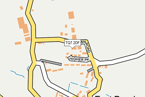 TQ7 2DF map - OS OpenMap – Local (Ordnance Survey)