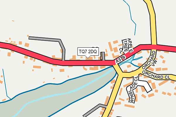 TQ7 2DQ map - OS OpenMap – Local (Ordnance Survey)