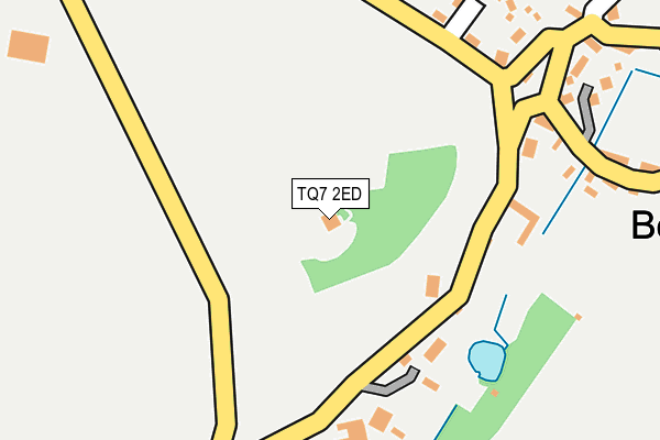 TQ7 2ED map - OS OpenMap – Local (Ordnance Survey)