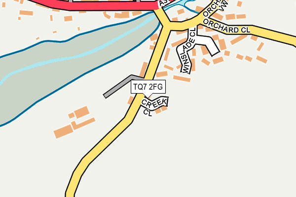 TQ7 2FG map - OS OpenMap – Local (Ordnance Survey)