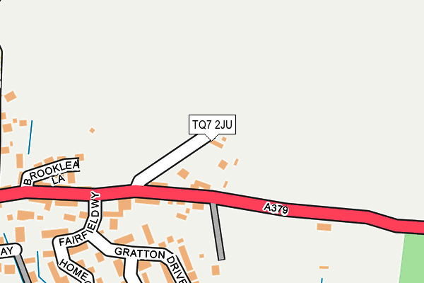TQ7 2JU map - OS OpenMap – Local (Ordnance Survey)