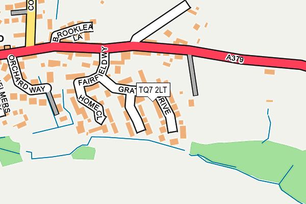 TQ7 2LT map - OS OpenMap – Local (Ordnance Survey)
