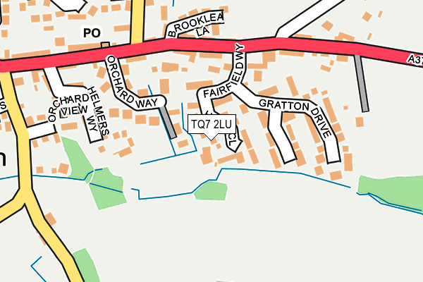 TQ7 2LU map - OS OpenMap – Local (Ordnance Survey)
