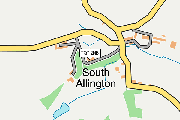 TQ7 2NB map - OS OpenMap – Local (Ordnance Survey)