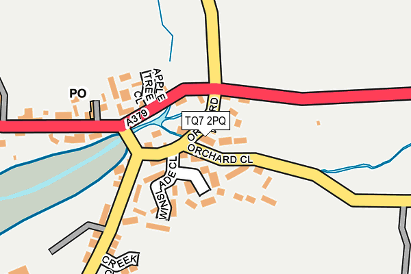 TQ7 2PQ map - OS OpenMap – Local (Ordnance Survey)