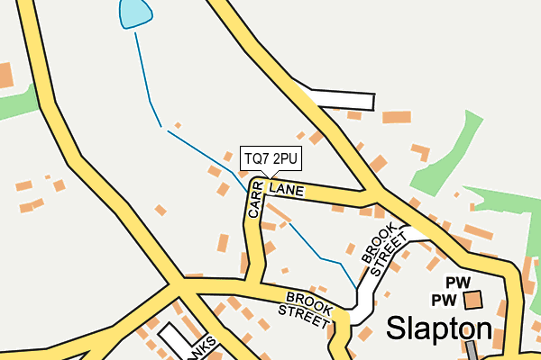 TQ7 2PU map - OS OpenMap – Local (Ordnance Survey)