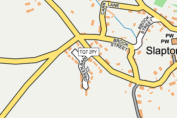 TQ7 2PY map - OS OpenMap – Local (Ordnance Survey)