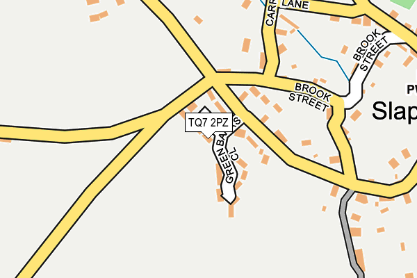 TQ7 2PZ map - OS OpenMap – Local (Ordnance Survey)