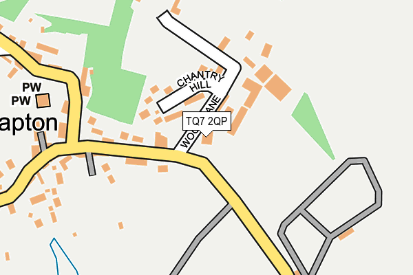 TQ7 2QP map - OS OpenMap – Local (Ordnance Survey)