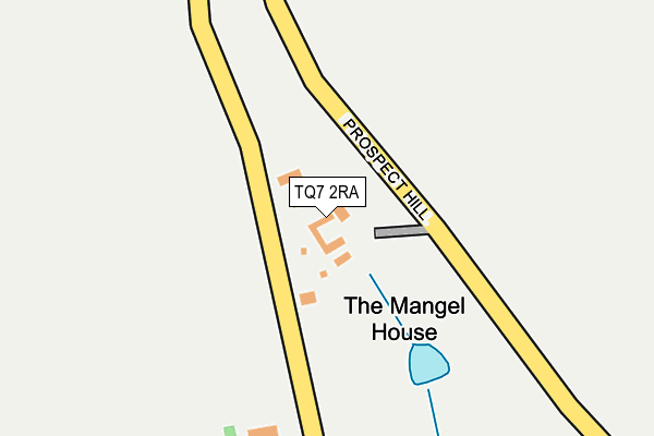 TQ7 2RA map - OS OpenMap – Local (Ordnance Survey)