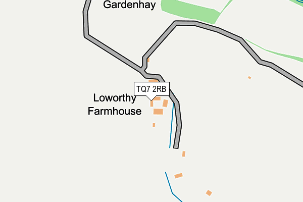 TQ7 2RB map - OS OpenMap – Local (Ordnance Survey)