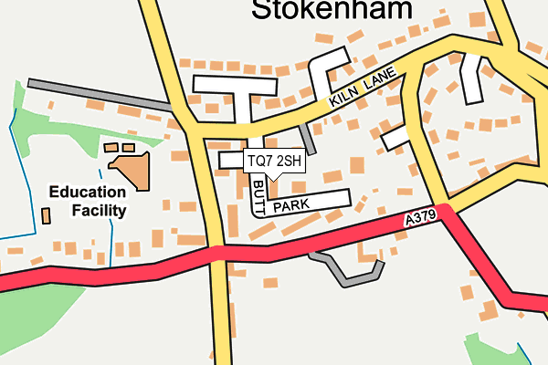 TQ7 2SH map - OS OpenMap – Local (Ordnance Survey)