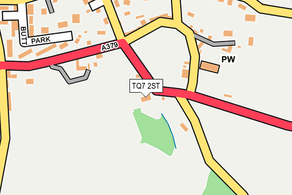 TQ7 2ST map - OS OpenMap – Local (Ordnance Survey)