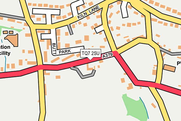 TQ7 2SU map - OS OpenMap – Local (Ordnance Survey)