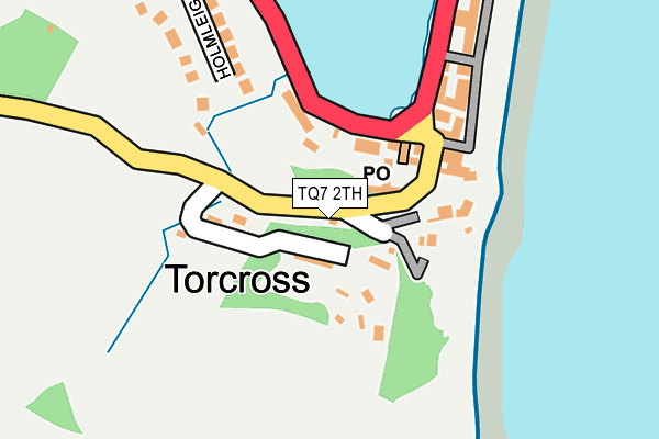 TQ7 2TH map - OS OpenMap – Local (Ordnance Survey)