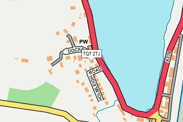 TQ7 2TJ map - OS OpenMap – Local (Ordnance Survey)