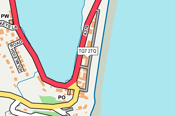 TQ7 2TQ map - OS OpenMap – Local (Ordnance Survey)
