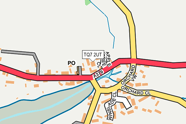 TQ7 2UT map - OS OpenMap – Local (Ordnance Survey)