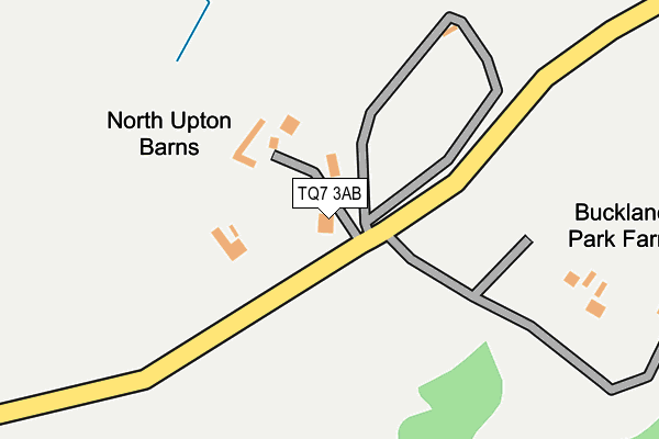 TQ7 3AB map - OS OpenMap – Local (Ordnance Survey)