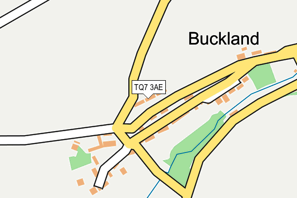 TQ7 3AE map - OS OpenMap – Local (Ordnance Survey)