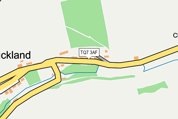TQ7 3AF map - OS OpenMap – Local (Ordnance Survey)