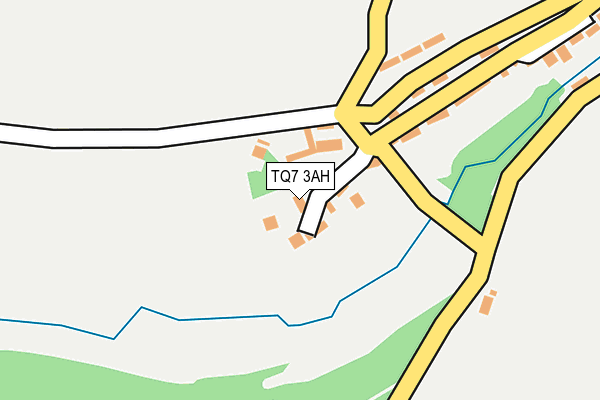 TQ7 3AH map - OS OpenMap – Local (Ordnance Survey)