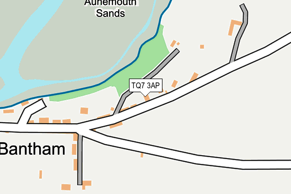 TQ7 3AP map - OS OpenMap – Local (Ordnance Survey)