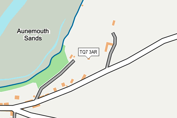 TQ7 3AR map - OS OpenMap – Local (Ordnance Survey)