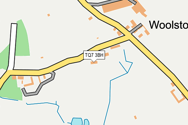 TQ7 3BH map - OS OpenMap – Local (Ordnance Survey)