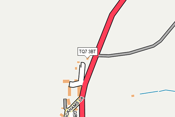 TQ7 3BT map - OS OpenMap – Local (Ordnance Survey)