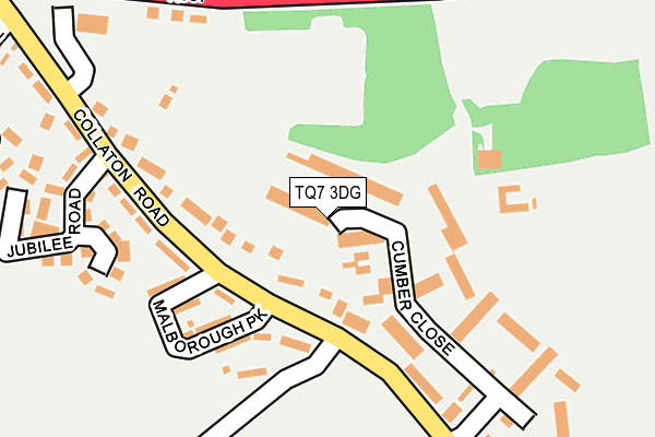 TQ7 3DG map - OS OpenMap – Local (Ordnance Survey)