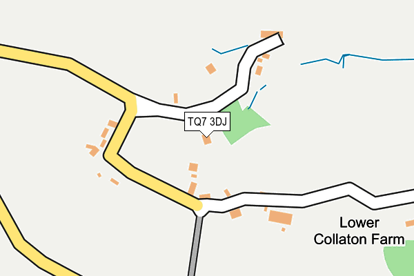 TQ7 3DJ map - OS OpenMap – Local (Ordnance Survey)