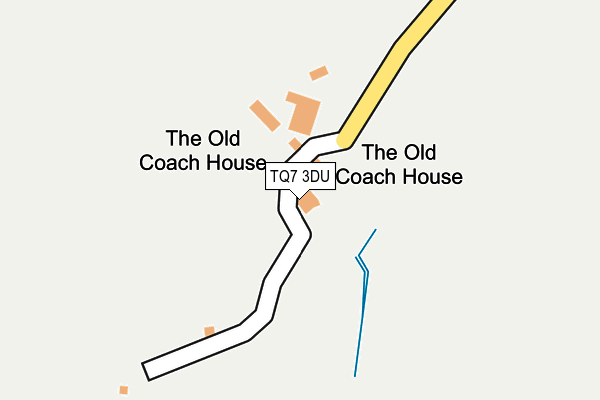 TQ7 3DU map - OS OpenMap – Local (Ordnance Survey)