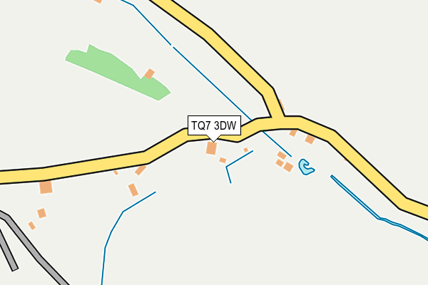 TQ7 3DW map - OS OpenMap – Local (Ordnance Survey)