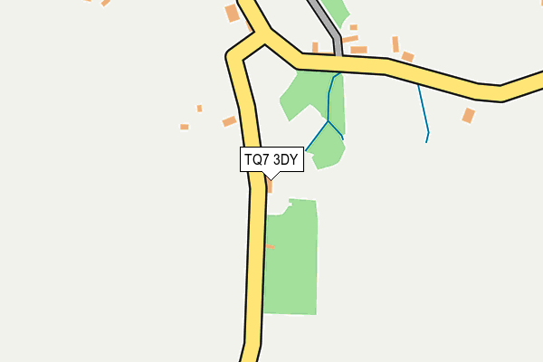 TQ7 3DY map - OS OpenMap – Local (Ordnance Survey)