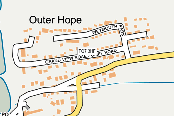 TQ7 3HF map - OS OpenMap – Local (Ordnance Survey)