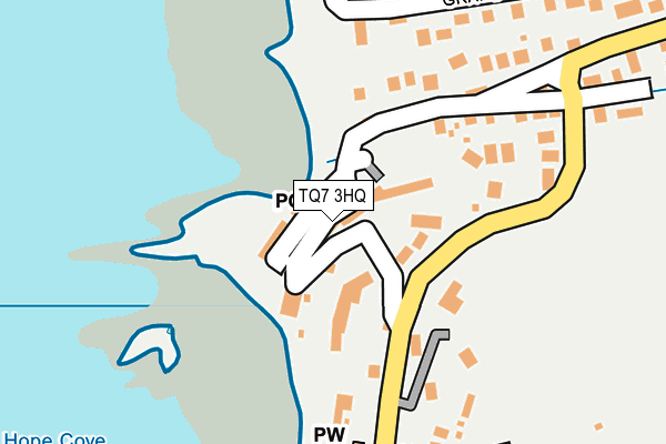 TQ7 3HQ map - OS OpenMap – Local (Ordnance Survey)