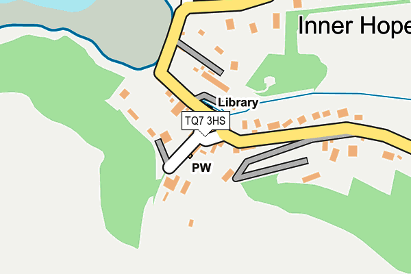 TQ7 3HS map - OS OpenMap – Local (Ordnance Survey)