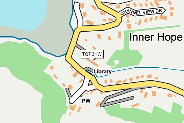 TQ7 3HW map - OS OpenMap – Local (Ordnance Survey)