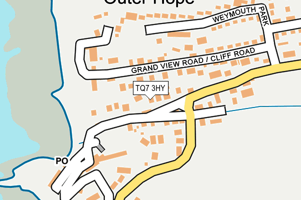 TQ7 3HY map - OS OpenMap – Local (Ordnance Survey)