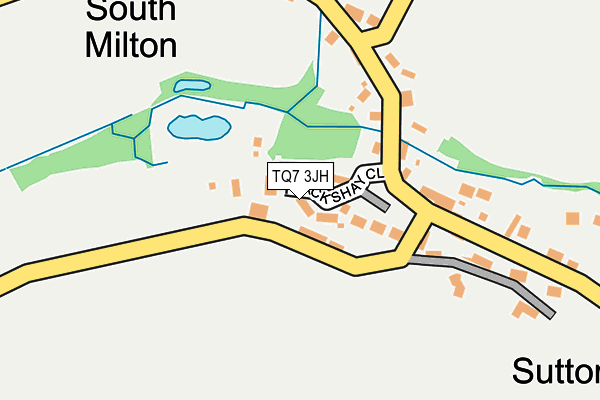 TQ7 3JH map - OS OpenMap – Local (Ordnance Survey)