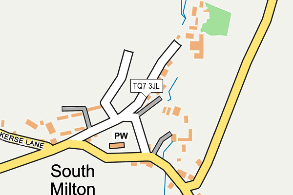 TQ7 3JL map - OS OpenMap – Local (Ordnance Survey)