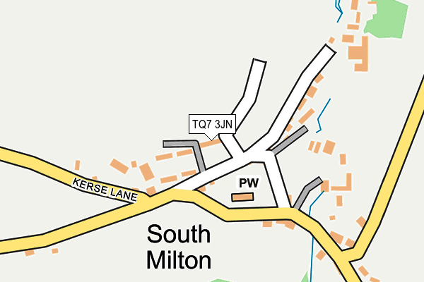 TQ7 3JN map - OS OpenMap – Local (Ordnance Survey)