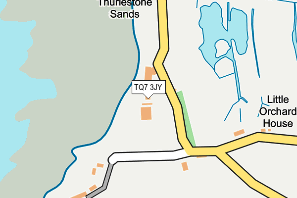TQ7 3JY map - OS OpenMap – Local (Ordnance Survey)
