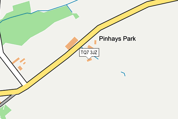 TQ7 3JZ map - OS OpenMap – Local (Ordnance Survey)