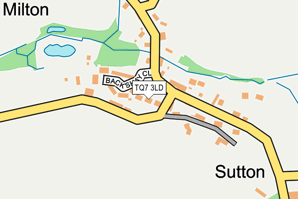 TQ7 3LD map - OS OpenMap – Local (Ordnance Survey)