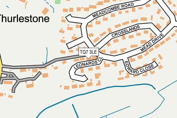 TQ7 3LE map - OS OpenMap – Local (Ordnance Survey)